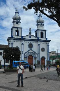 Praça central de Ipiales, na Colômbia